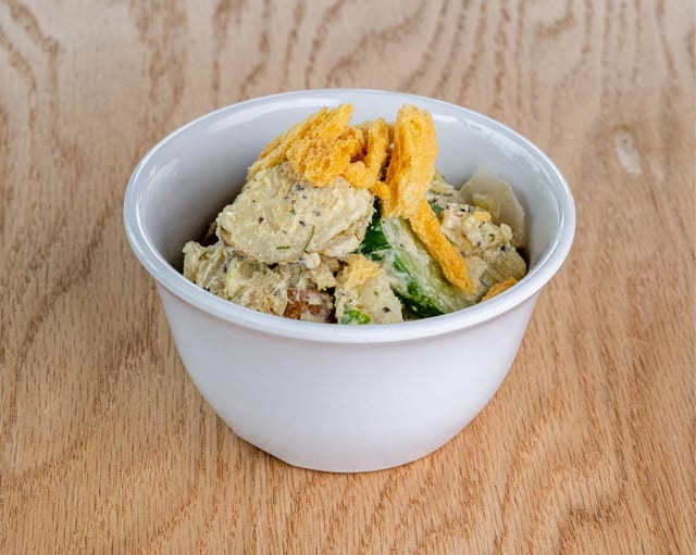 Scalloped potato salad.