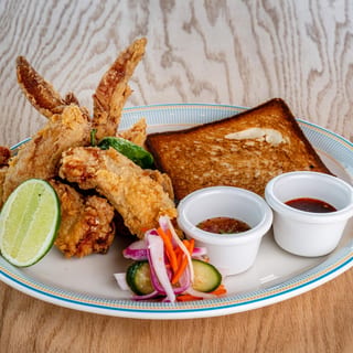 Broth–Brined Fried Chicken